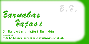 barnabas hajosi business card